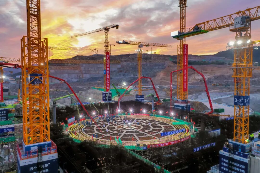 三澳核电项目3号机组核岛顺利浇筑第一罐混凝土