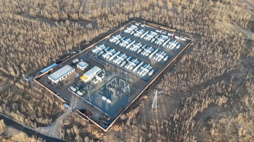 内蒙古通辽市奈曼旗胜应变赣蒙100兆瓦/400兆瓦时电网侧储能示范项目并网成功