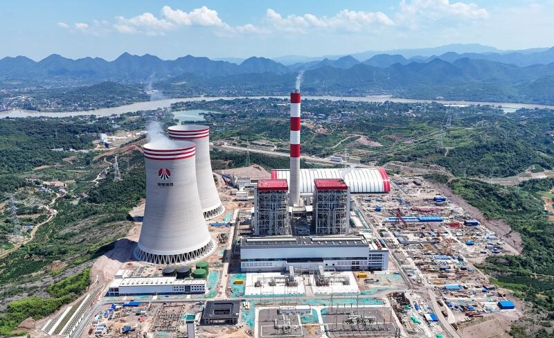 中国能建安徽电建二公司承建的湖南陕煤石门扩能升级改造项目2号机组首次并网一次成功