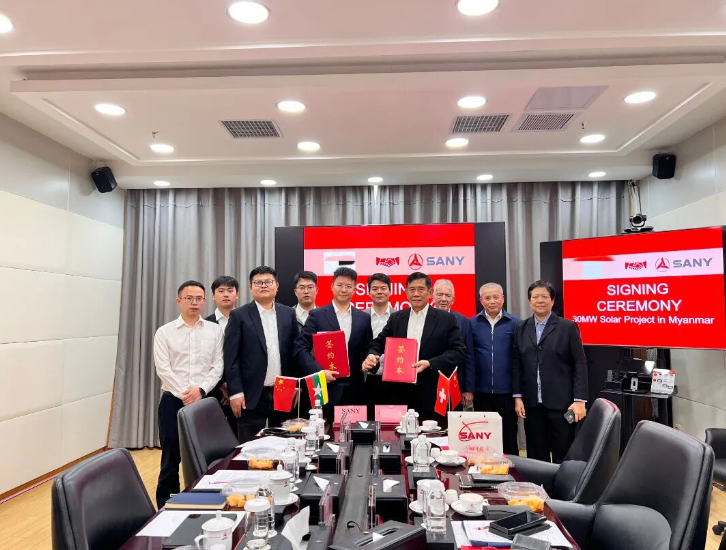 三一微电网与缅甸客户签署新能源合作协议
