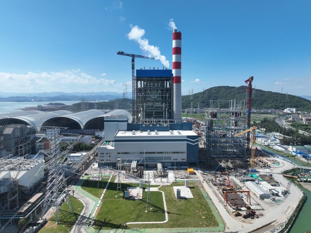 中国能建联合体EPC总承包的中煤玉环三期扩建项目5号机组首次并网一次成功