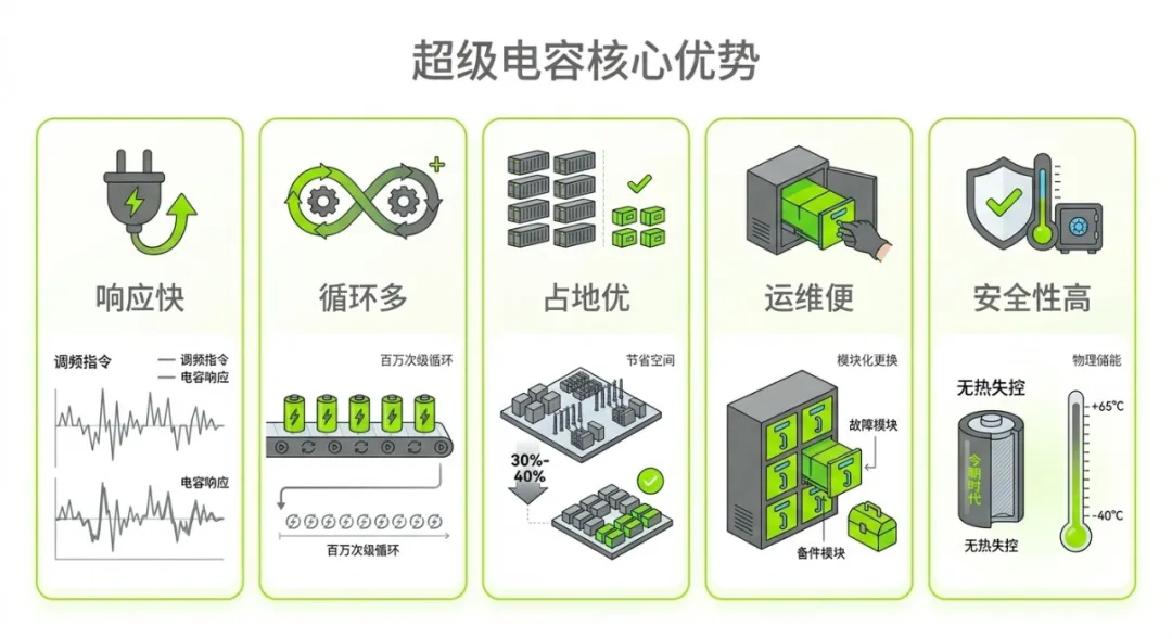 为什么“超级电容储能”成为众多新能源场站的技术路线选择？