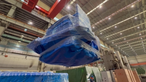 田湾7号机组装卸料机顺利通过验收并发运项目现场