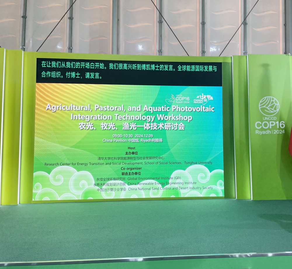 COP16边会：农光、牧光、渔光一体技术研讨会成功举办