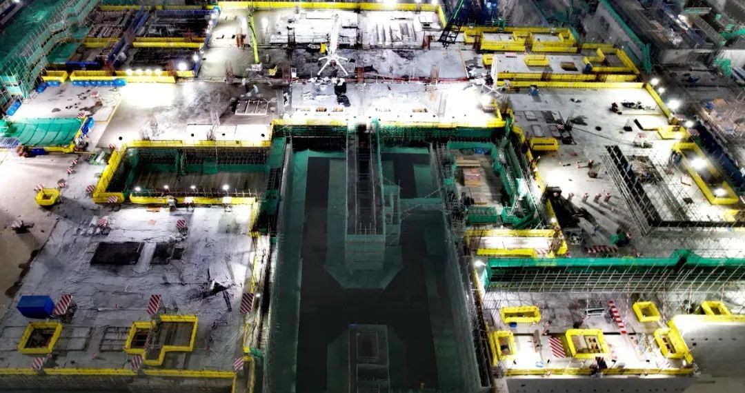 漳州核电3号机组常规岛0m板浇筑顺利完成