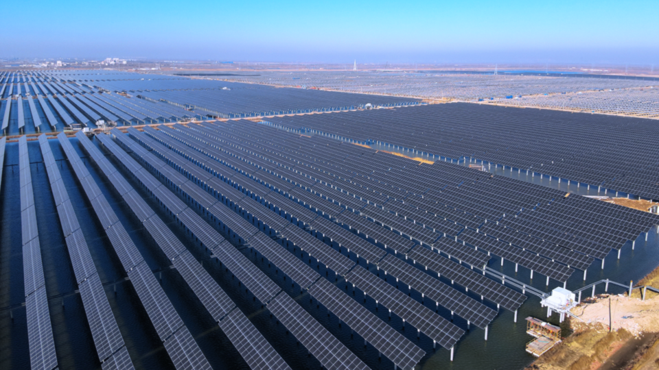 湖北工程公司所属建设公司承建的山东东营广饶县盐光互补项目全容量并网