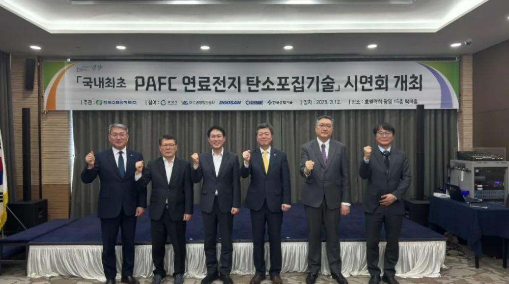 韩国氢燃料电池发电(天然气)碳捕捉项目顺利试运行