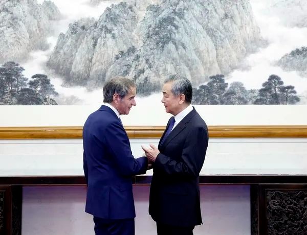 王毅会见国际原子能机构总干事格罗西