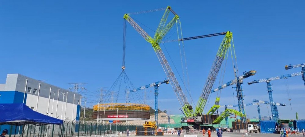 中核机械工程完成漳州核电3号机组钢衬里全部筒体吊装！