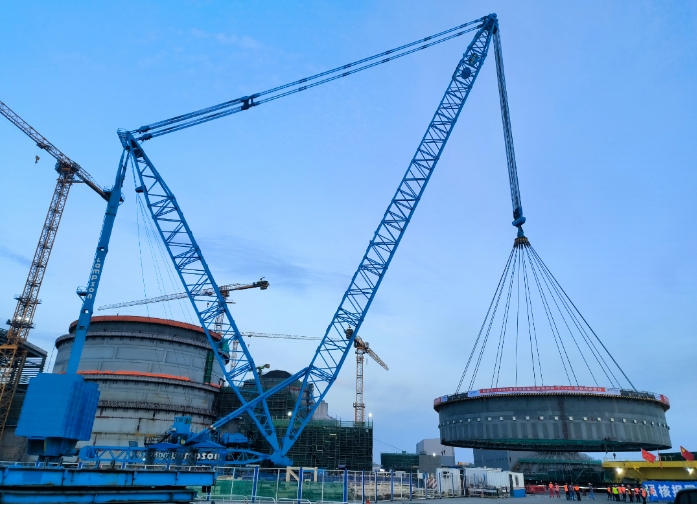 中核机械工程三门核电吊装项目部顺利完成