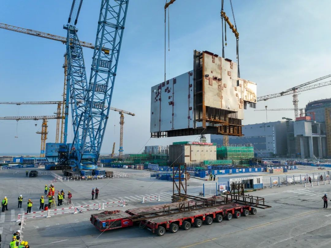 徐大堡核电2号机组CA05结构模块顺利运输吊装就位