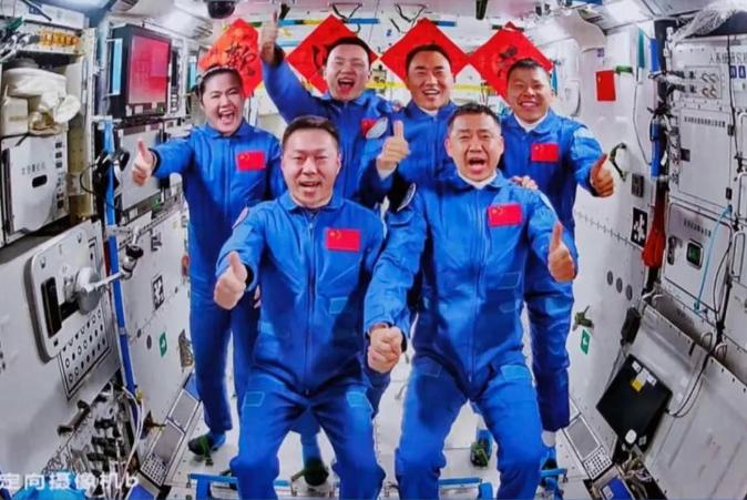 神舟二十号航天员乘组进驻中国空间站