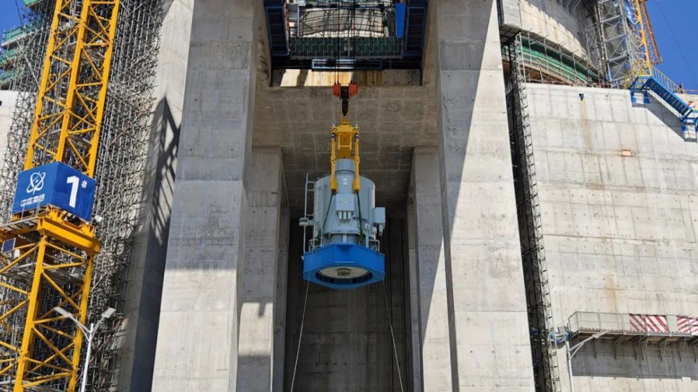 田湾核电7号机组主泵电机组装完成