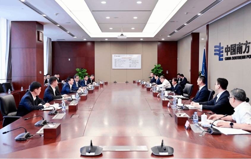 中国大唐吕军与南方电网公司董事长孟振平会谈