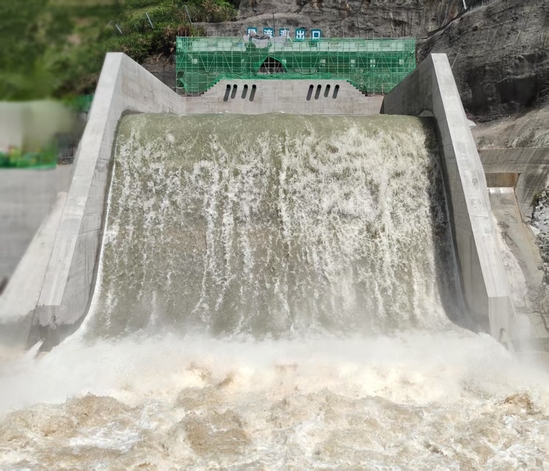 浙江缙蓄电站下库导流泄放洞锥阀调试顺利完成