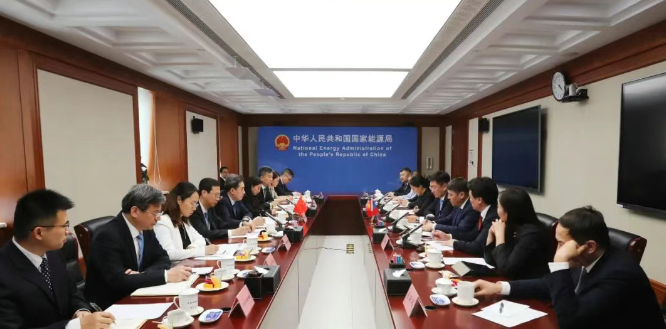 国家能源局主要负责人会见蒙古人民党总书记、蒙古国能源部长一行