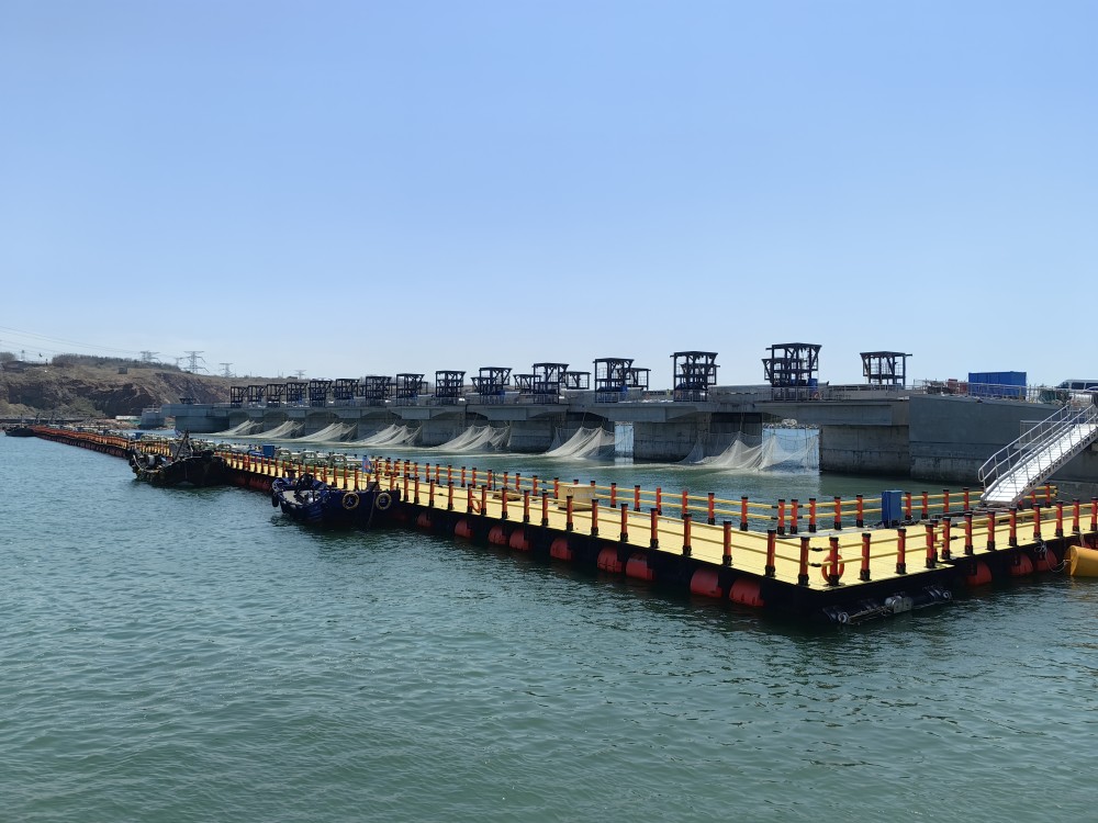 中国能建江苏装备公司自主研发的国内首套核电站冷源沉箱式拦截和抽吸智能系统投运