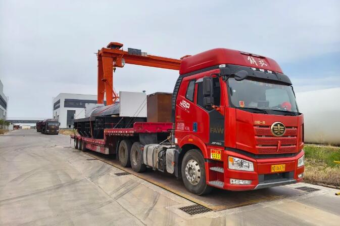 汝阳金属结构厂塔纳湖水电站钢结构产品全部完成交付