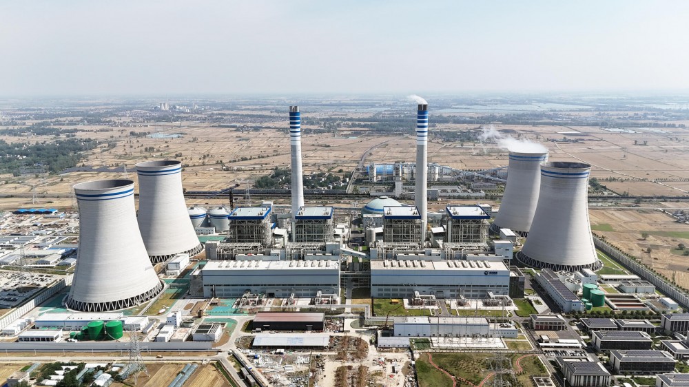 中国能建建筑集团承建的淮南潘集电厂二期项目4号机组首次点火成功