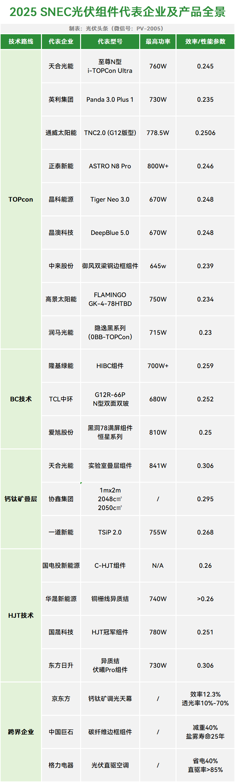 SNEC 2025光伏组件参展报告：资本趋冷与技术迭代加速；TOPCon提效；BC重塑高端；钙钛矿破壁30%
