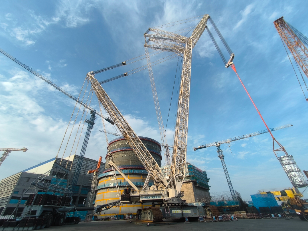 海阳核电4号机组堆内构件顺利完成吊装
