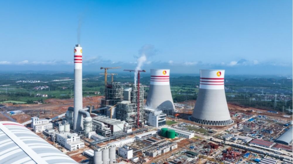 江西赣能上高项目1号机组点火吹管完成