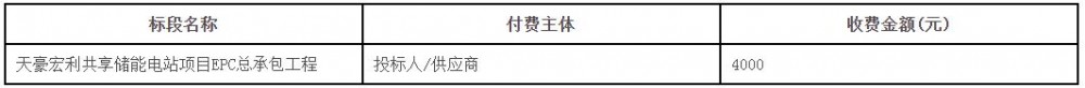 招标 | 300MW/1200MWh！天豪宏利共享储能电站项目EPC总承包工程招标
