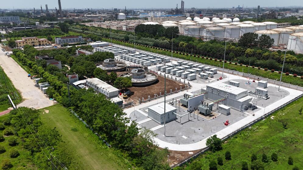 江苏常州市新北区100MW/200MWh独立储能电站项目全容量并网发电