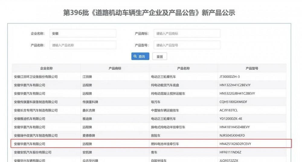 荣程新能氢能重卡再登工信部新产品榜单