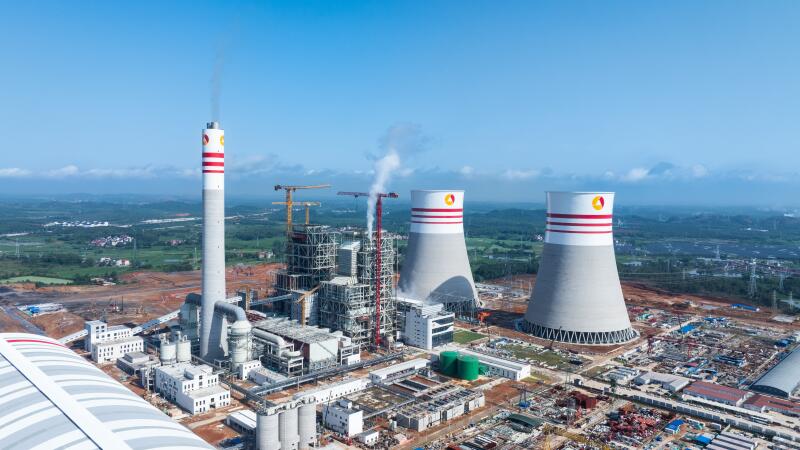 中国能建安徽电建二公司承建的江西赣能上高2×1000兆瓦清洁煤电项目1号机组锅炉点火吹管完成
