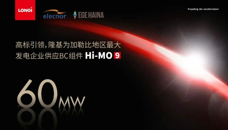 隆基为加勒比地区最大发电企业供应BC组件Hi-MO 9