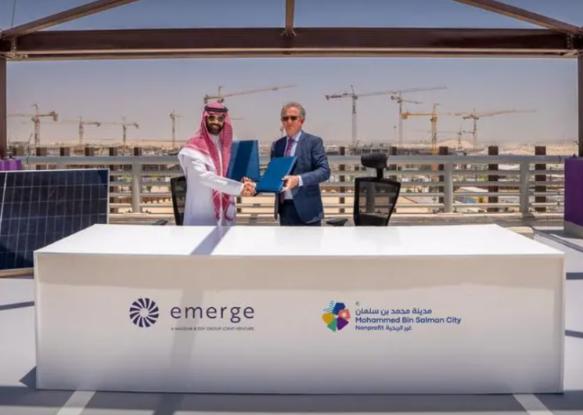 马斯达尔和法国电力公司的 Emerge 与沙特米斯克城签署长期太阳能协议