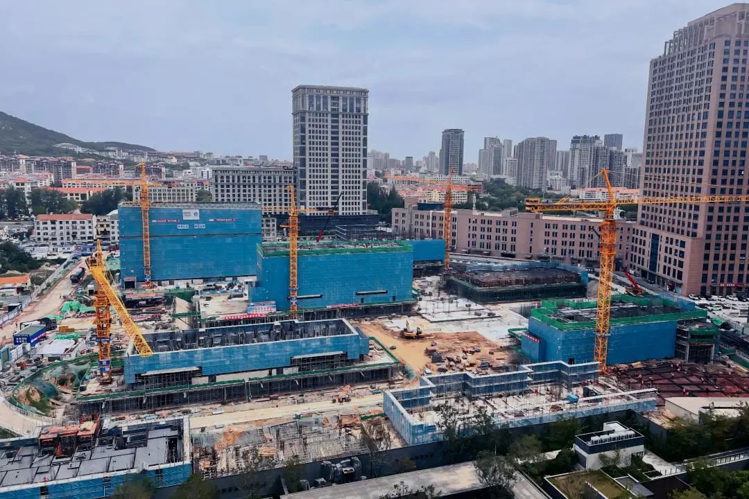 烟台初家旧村改造B1地块项目全部楼栋主体结构达到“正负零”节点