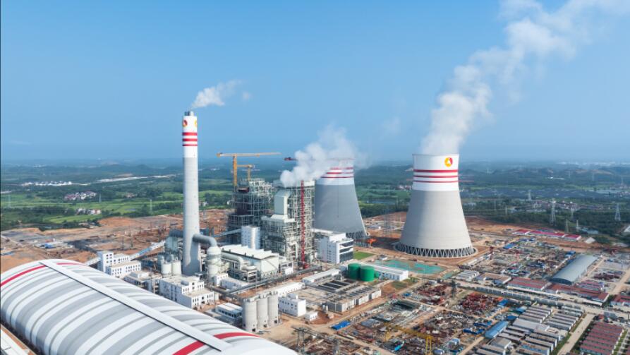 中国能建安徽电建二公司承建的江西赣能上高2×1000兆瓦清洁煤电项目1号机组并网成功