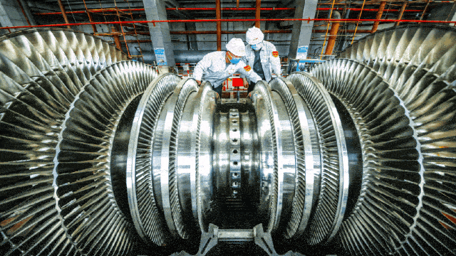 中新建电力兵准园区6×66万千瓦煤电项目浇筑第一罐混凝土项目正式全面开工