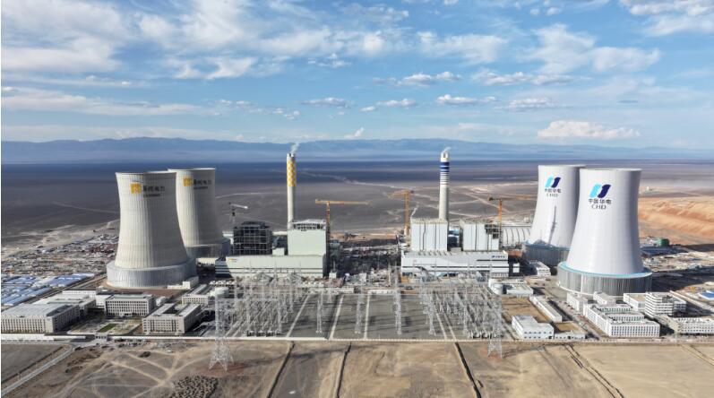 中国能建承建的华润电力新疆重能石头梅2×1000兆瓦煤电项目2号机组完成满负荷试运