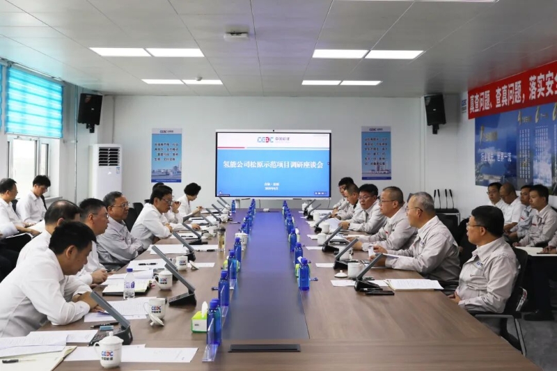 倪真到中能建松原氢能产业园项目调研