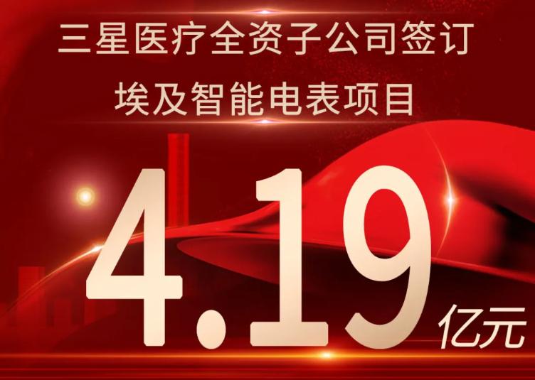 三星医疗签订埃及智能电表项目4.19亿