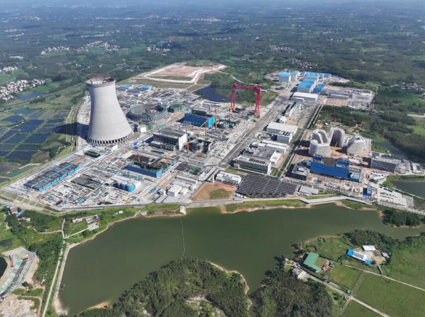 湛江核电廉江核电1号机组冷却塔完成主体结构施工