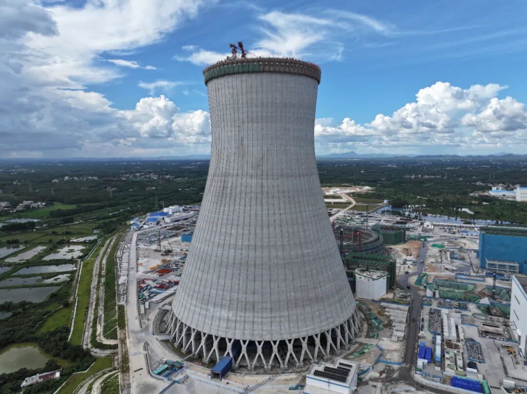 全球核电第一大塔主体结构施工完成