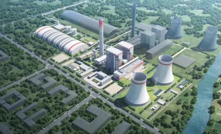 西北电建三公司承建的延长石油湖北武穴2×660MW煤电工程2号机组主厂房A排到顶！