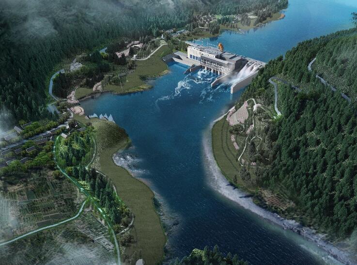 大渡河老鹰岩一级水电站正式开工建设