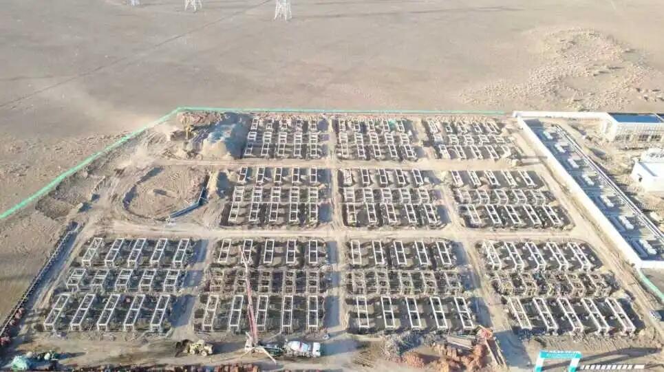 中建八局西南公司首个风电储能系统项目设备基础顺利浇筑完成