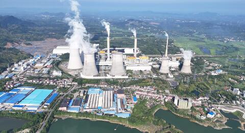 中国能建建筑集团承建的蒲圻百万电厂项目6号机组首次并网一次成功