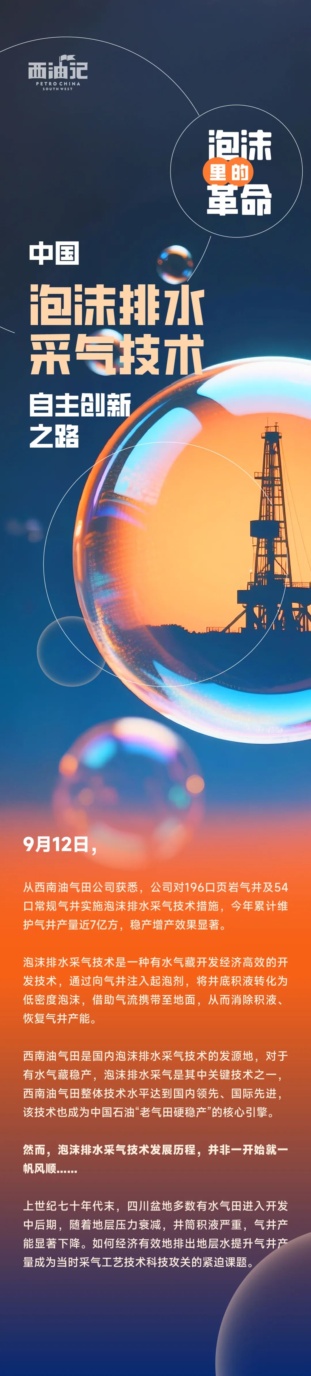 泡沫里的革命：中国泡沫排水采气技术自主创新之路