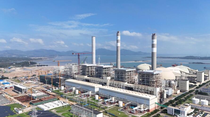 广东汕尾电厂项目锅炉补给水处理间提前40天封顶