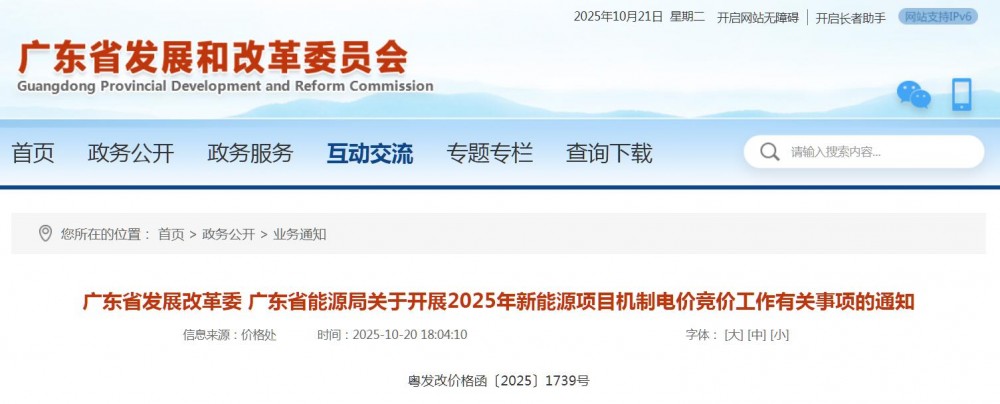 广东开展2025年新能源项目机制电价竞价工作