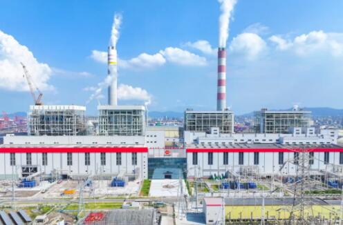 中国能建江苏电建一公司承建的国能北仑电厂一期节能减排改造项目9号机组首次并网一次成功