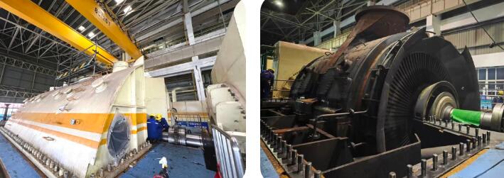 华润电力南京公司化工园项目#4机供热灵活性改造项目低压缸扣盖圆满完成！