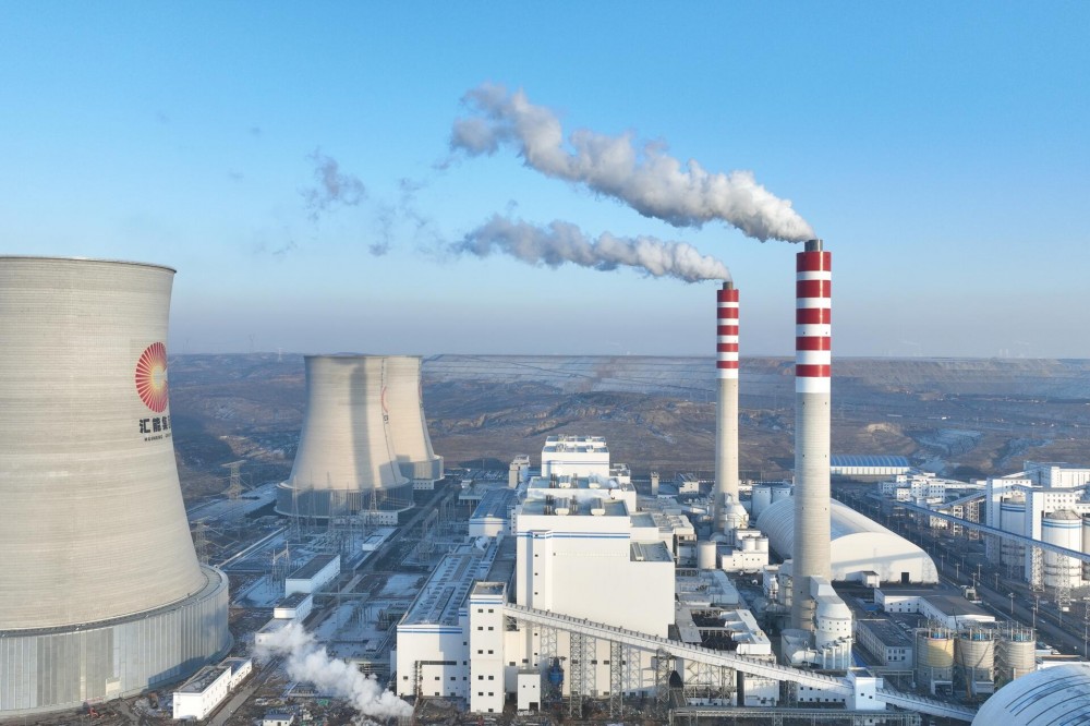 中国能建浙江火电承建的内蒙古汇能长川发电有限公司汇能集团长滩电厂2×660兆瓦煤电一体化扩建项目2号机组点火冲管完成